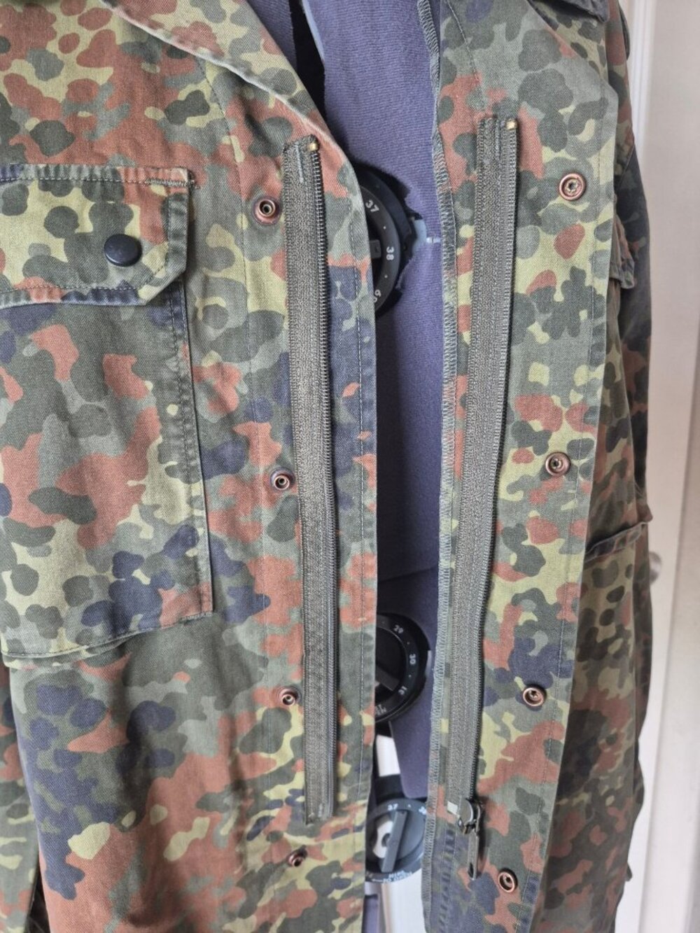 Vintage German Military Flecktarn Camo Jacket 1996 Size Gr. Nr. 9 - Picture 6 of 7